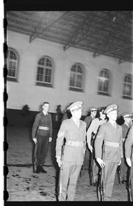 Queen's COTC Inspection, #35 - Art Haley, #36 - Brig. Boal addressing troops